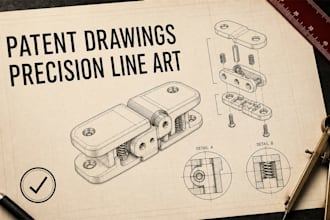 create professional patent drawings for utility and design patents