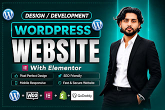 design an elementor wordpress website