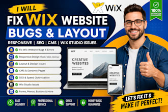 fix wix website bug responsive layout seo cms wix studio issues