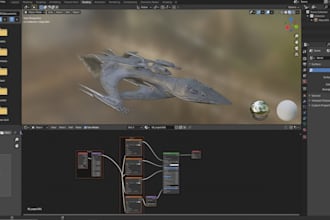 create game ready 3d spaceships and sci fi vehicles with pbr textures