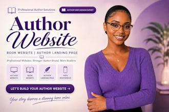 author website, book website, book author website, author landing page