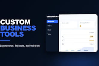build a custom internal tool or dashboard