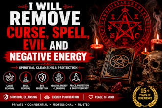 remove curse, spell, evil and negative energy