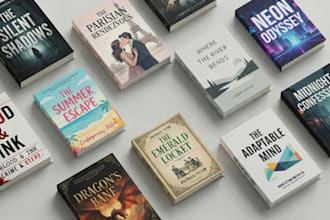do book cover design amazon kindle KDP book cover paperback ebook cover art
