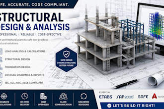 be your structural engineer for structural design, load analysis and calculation
