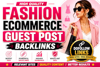 do fashion niche guest post services, backlinks, content writing