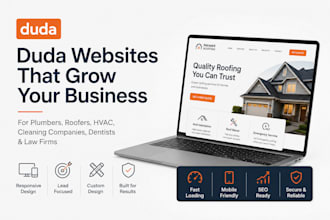 design plumber roofer hvac cleaning companies dentist law firm duda website