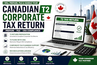 prepare and file your canadian t2 corporate tax return