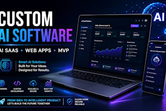 build custom ai software, ai saas, and web applications