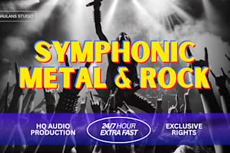 produce or remake symphonic rock, metal for commercial use