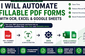 automate fillable PDF forms with ocr excel and google sheets
