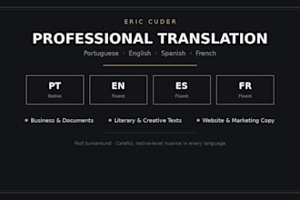 translate pt, en, es and fr documents