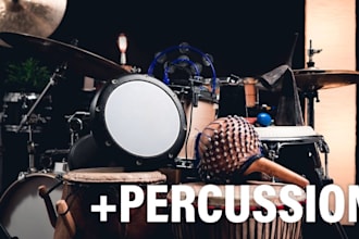 record live acoustic drums, hybrid loops, and latin percussion