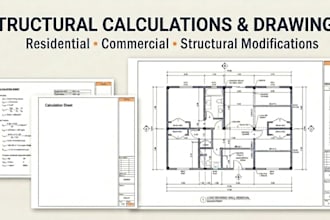 provide structural calculations and drawings for residential projects