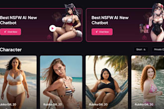 develop ai nsfw website anime ai influencer ai companion ai saas website