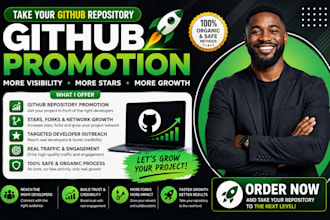 proffesionally promote your github repository for more stars and visibilities