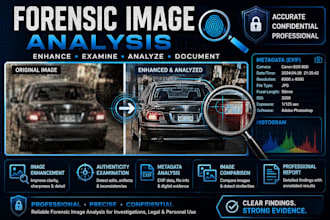 perform professional forensic image analysis and enhancement