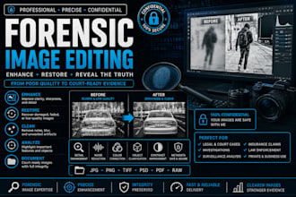 perform professional forensic image analysis and enhancement