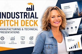 industrial pitch deck, manufacturing powerpoint, technical presentation PPT