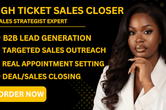 be your high ticket sales closer sales rep salesperson and sdr