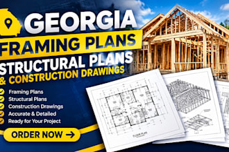 design georgia framing plans, structural plans and construction drawings