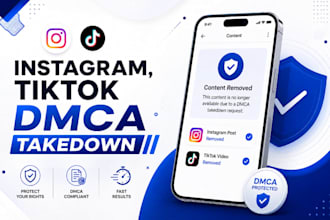 instagram unwanted content removal,takedown  tiktok post, instagram dmca banning