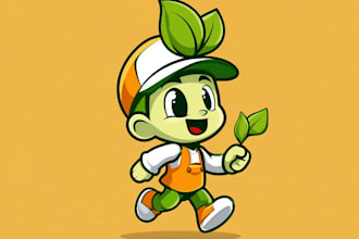 design a cartoon mascot character logo
