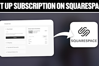 setup squarespace subscription product, squarespace membership store design