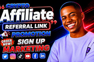 affiliate referral link promotion crypto website promotion referral link signup