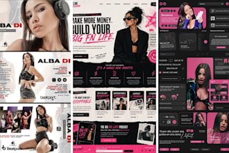 design a social media kit, branding kit, logo, press media kit for your brand