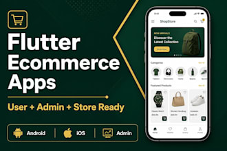 customize flutter ecommerce apps with admin app store and play store