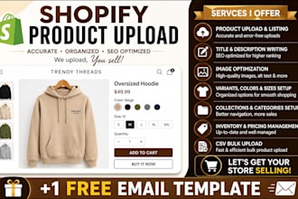 do shopify product upload and listing shopify data entry inventry CSV upload