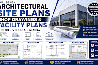 design architectural site plan shop drawings and facility plans in ohio virginia