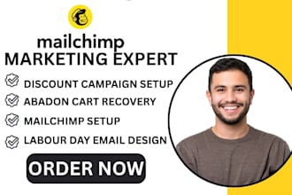 setup mailchimp labor day abandoned cart email automation campaign