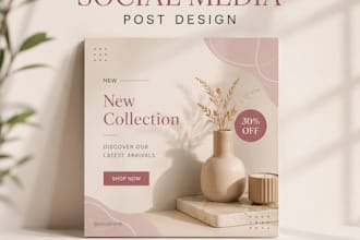 create professional social media post designs