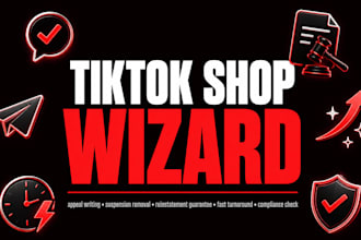 write an appeal for tiktok shop suspension and reinstatement for sellers