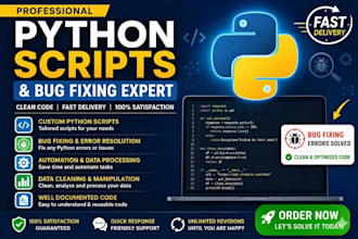 python scripts and fix bugs or errors