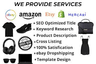 do ebay product listing, ebay SEO listing, ebay lister