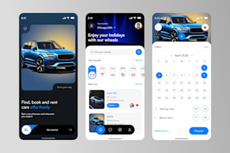 develop car rental booking app