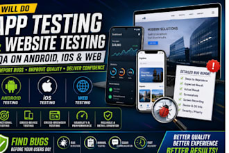 test your mobile app on android and ios and provide user feedback