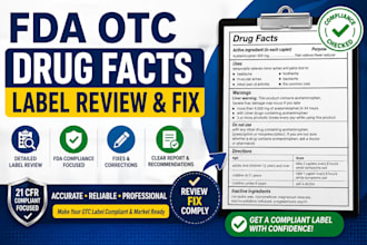 review and fix your fda otc drug facts label