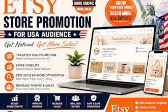 etsy store promotion for usa audience