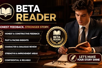 be your cozy mystery beta reader and give honest feedback
