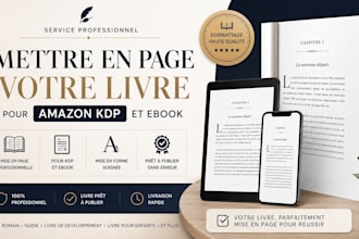 mettre en page votre livre pour amazon KDP et ebook