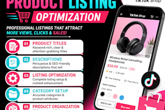 optimize your tiktok shop product listings and descriptions