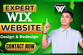 design wix business website, online store and wix SEO
