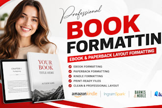 professionally format your ebook and paperback for publishing