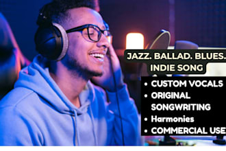 be male singer, guitarist for jazz ballad, blues indie song