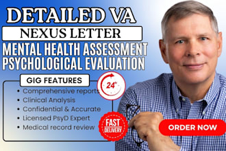 write professional medical documents and VA consulting reports for veterans