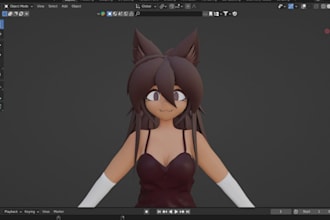 create a custom vrchat avatar, furry vrc avatar, vtuber and 3d model